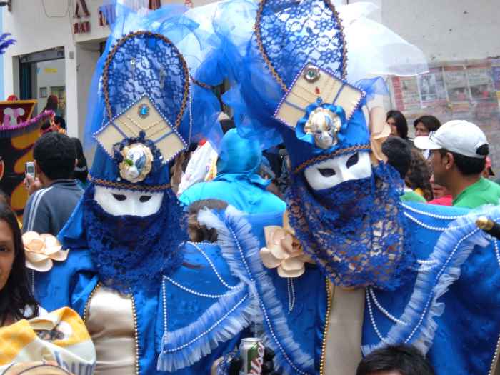 Karneval in Südamerika hier Cajamarca und nicht Rio de Janeiro in Brasilien.