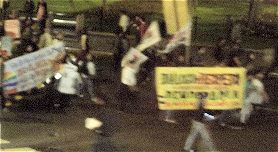 Demonstration gegen Conga und die staatliche Gewalt in diesem Konflikt.