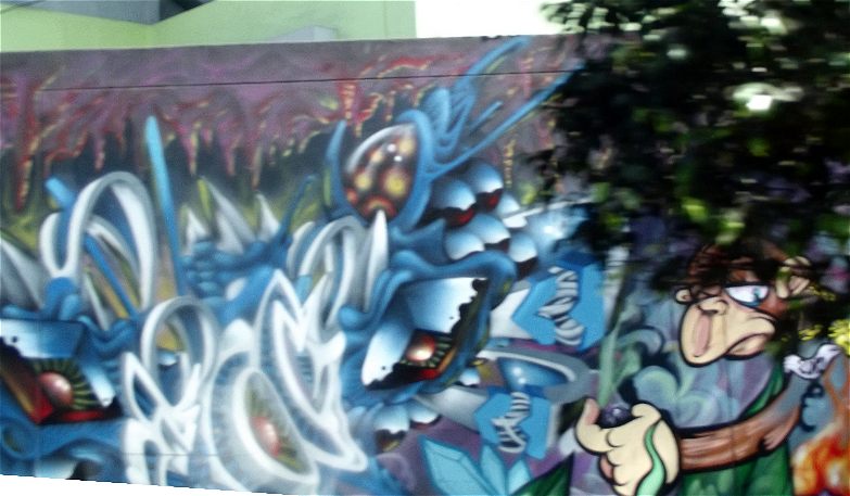 Graffiti Lima Peru im Juni 2012 fotografiert.