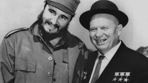 Fidel Castro mit Nikito Krustschow