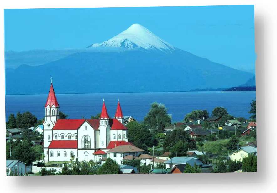 Puerto Varas Foto vom Vulkan Osorno Lago Llanquihue
