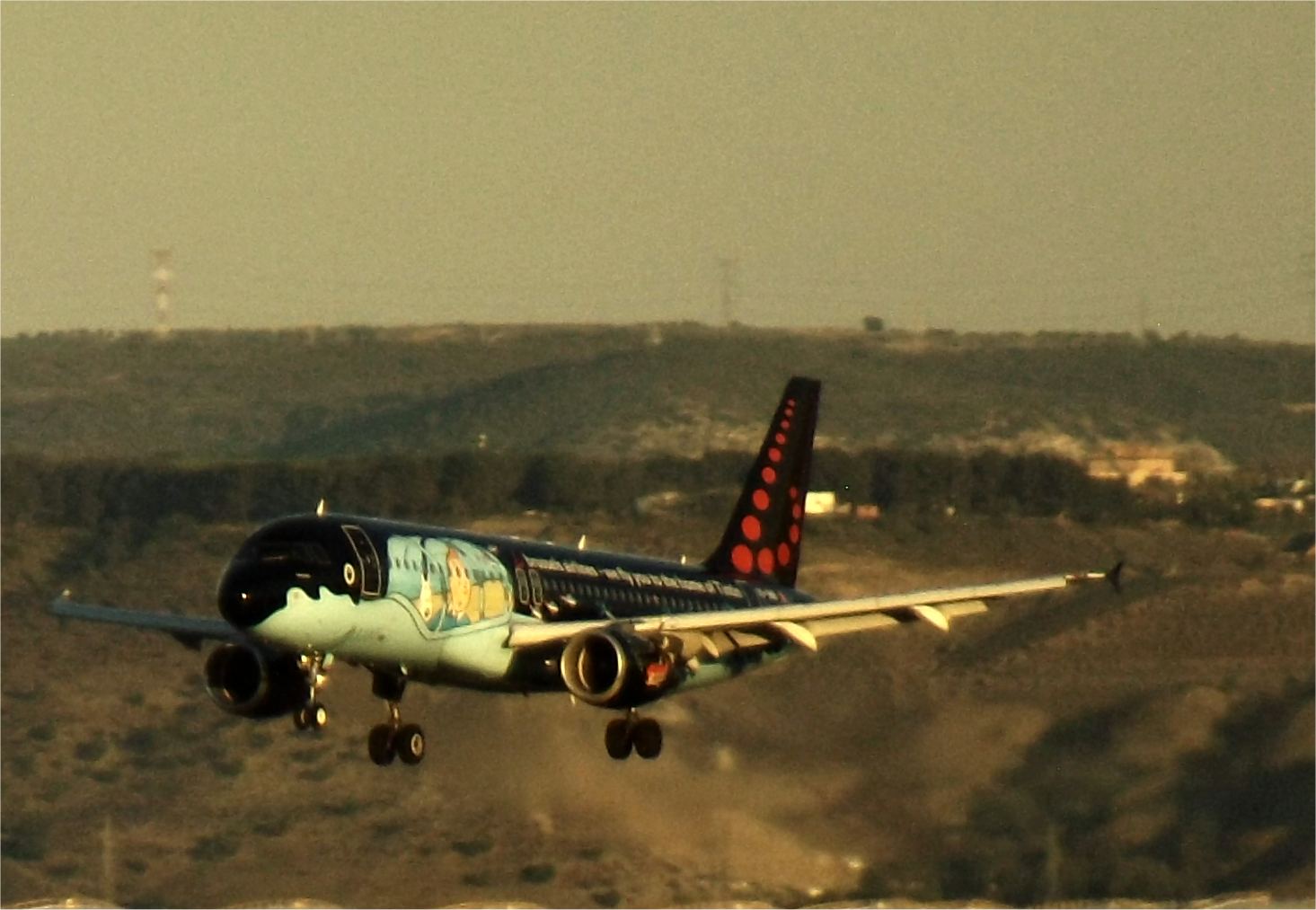 Flugzeug Flughafen Madrid