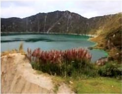 Kratersee Quilotoa in Ecuador