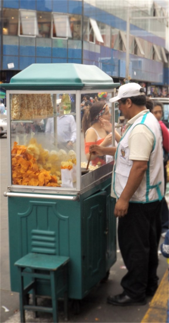 Ambulanter Verkaufsstand in Lima.