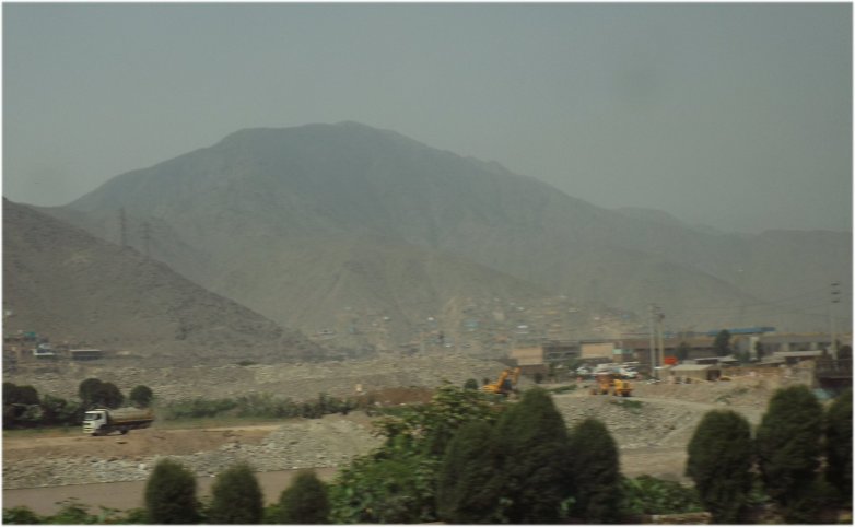 Lima Peru Baustelle.